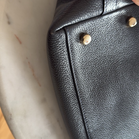 Coach Navy Leather Tote Bag - Picture 15 of 15